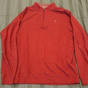 Genteal Men's Red Quarter-Zip Sweater Large
